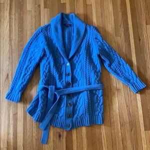 Women's Cotton Cable Drifter Cardigan Sweater